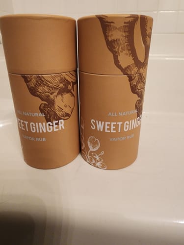 Customer photo review of Sweet Ginger Vapor Rub