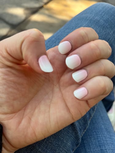 Customer photo review of Degradado Rosa | Stickers de Gel