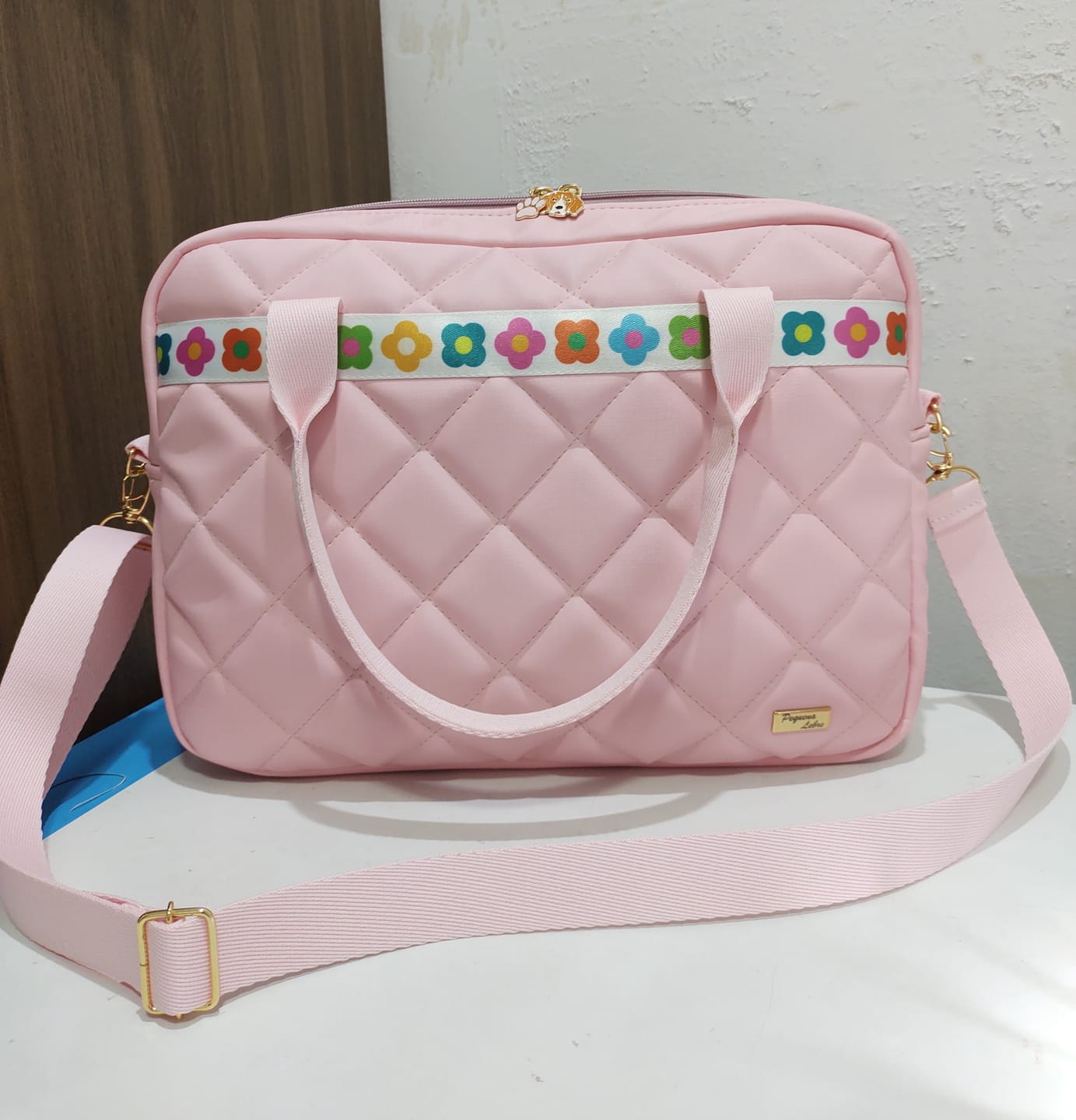 Customer photo review of DUNA 0.9MM FUNDO MALHA COR ROSA CHICLETE
