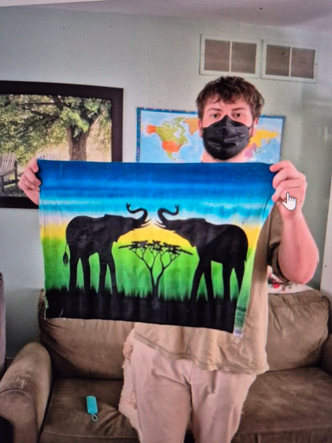 Customer photo review of N95 Respirator Face Mask Made in Canada (Large)