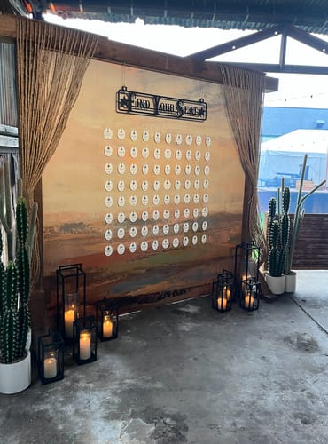 Customer photo review of Custom Hanging Ranch Sign - Personalized Metal Outdoor Entrance Plaque with Chains