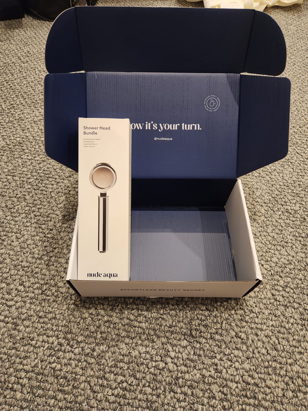 Customer photo review of Filtered Shower Head Bundle