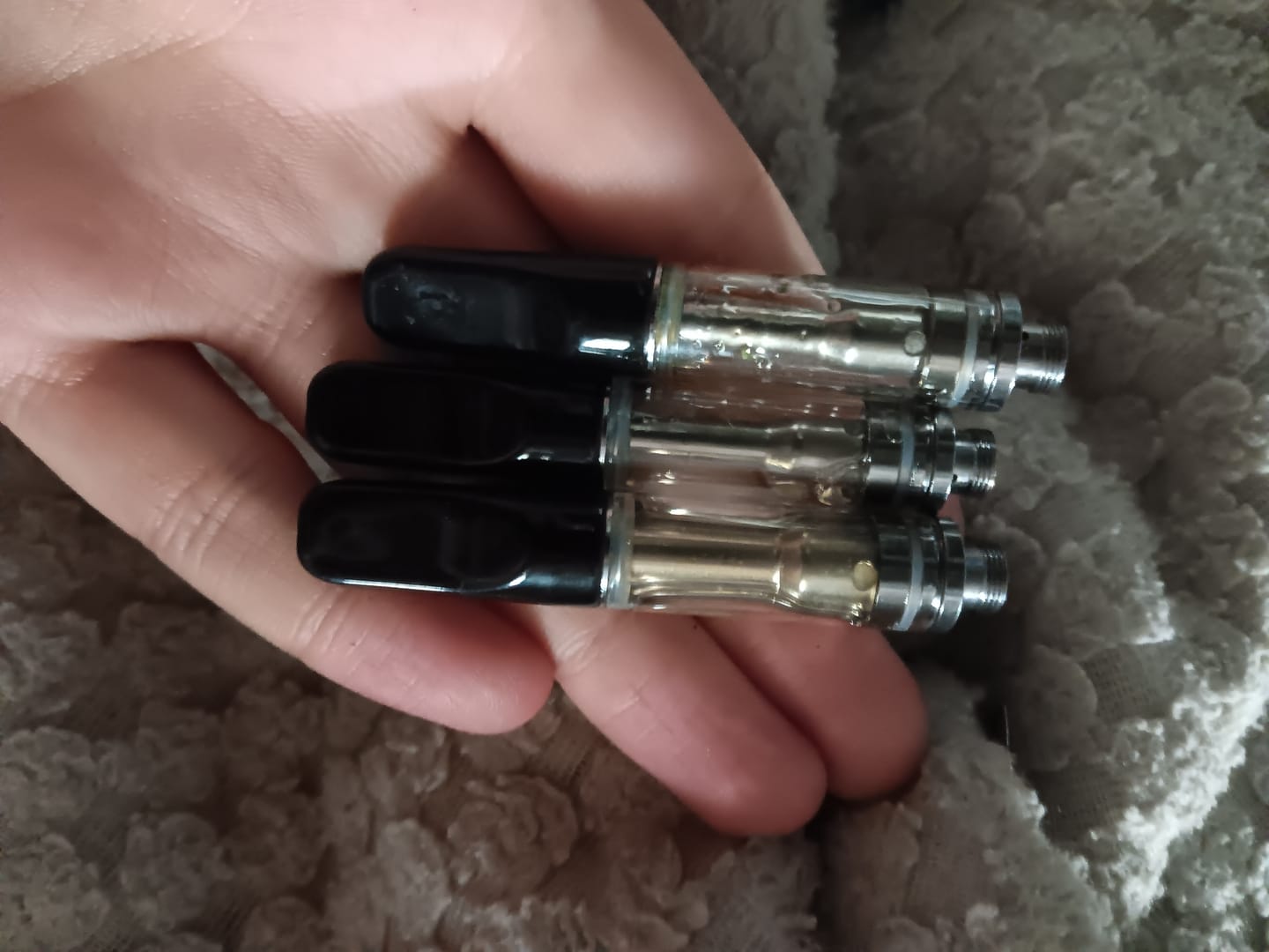 Customer photo review of Live Rosin Blueberry OG INDICA THC Cart 1g THCP THCJD HHCO Delta-8
