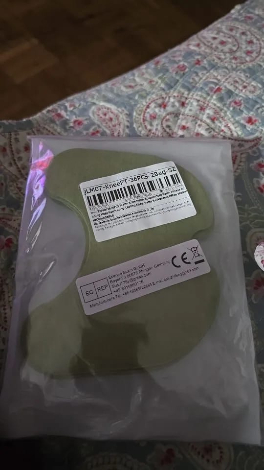 Customer photo review of All-Natural Herbal Knee Patch