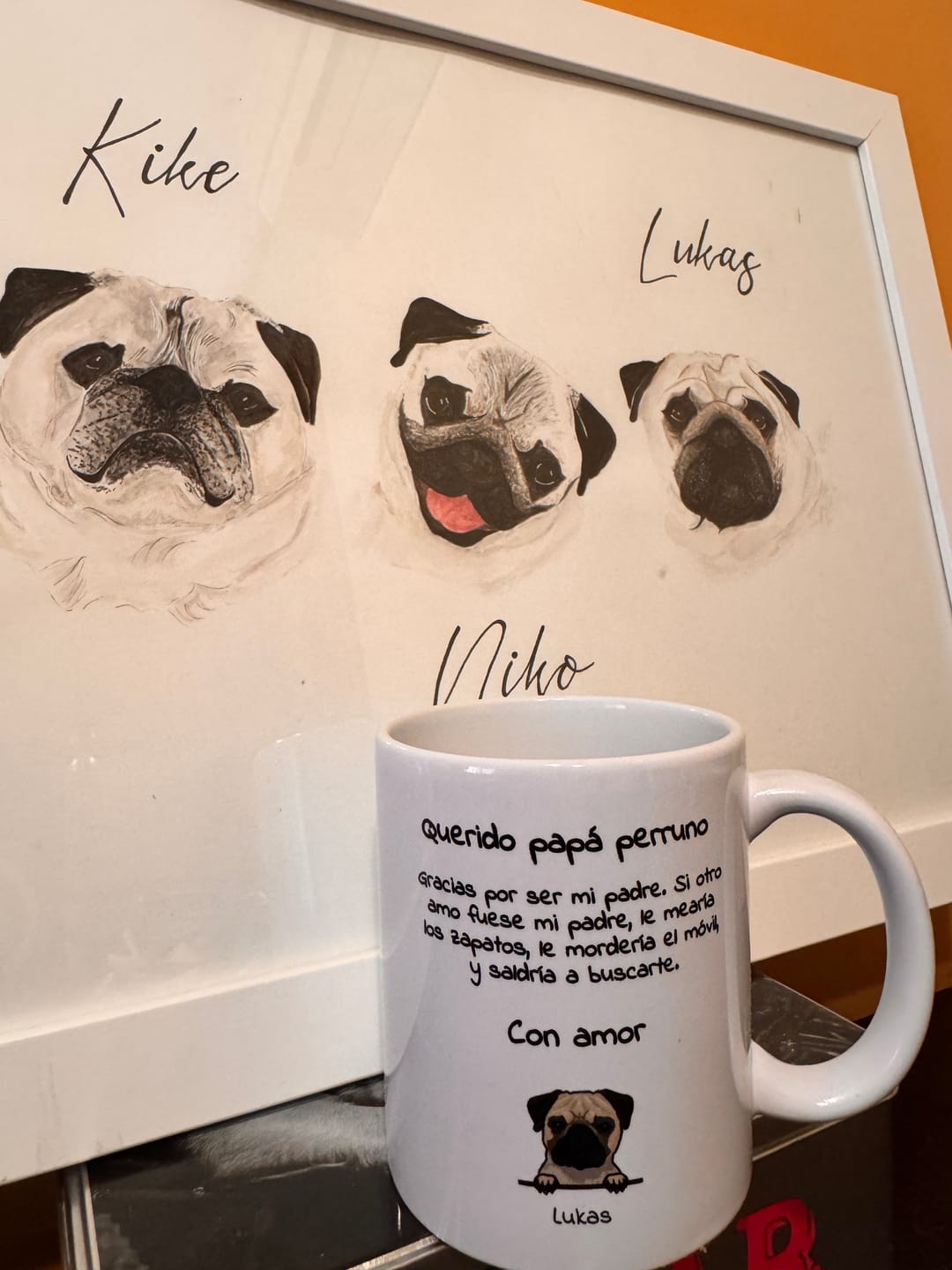 Customer photo review of Querido papá perruno - Taza personalizada