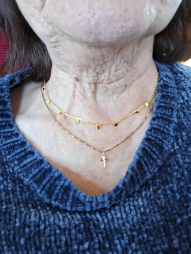 Customer photo review of Collier Petites Gouttes
