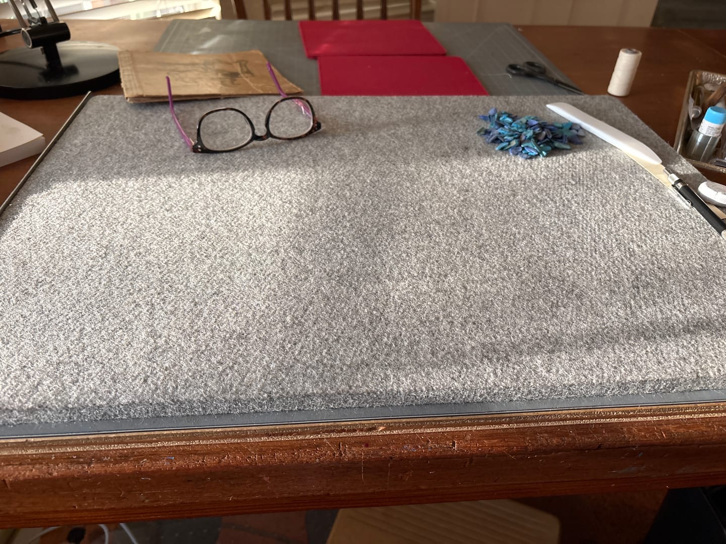 Customer photo review of Wool Ironing Mat