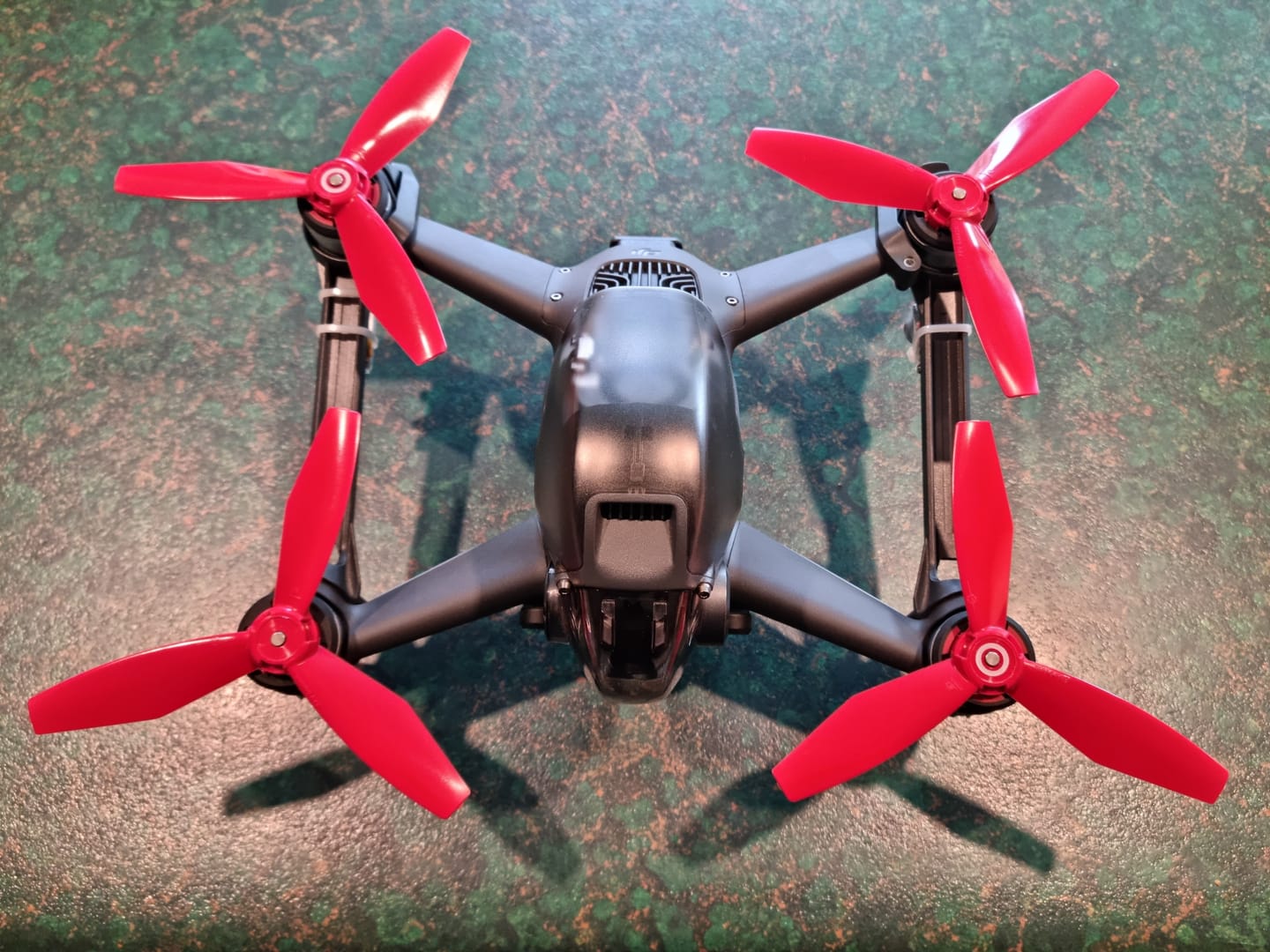 Customer photo review of DJI FPV Ludicrous Upgrade Propeller Set x4 Red