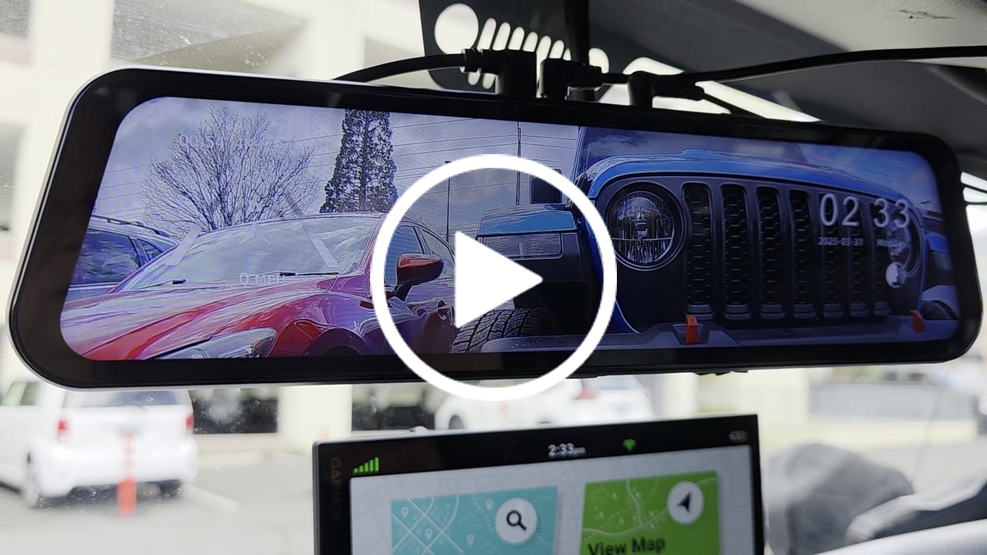 Customer video review of WOLFBOX G900Pro 12MP WiFi Touch Screen Rear View Mirror Dash Cam Smart Mirror with Exclusive 30-Month Warranty