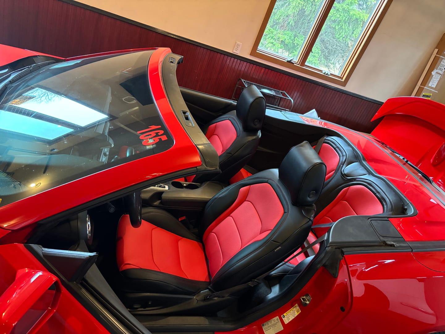 Customer photo review of 6th Gen Camaro Convertible Custom Leather Seat Covers