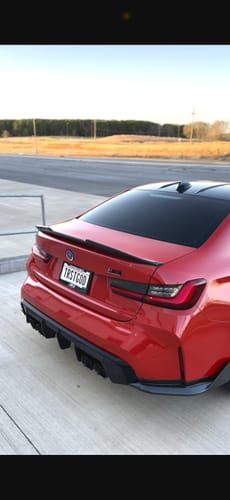 Customer photo review of BMW G80 M3 G82 G83 M4 Rear Diffuser