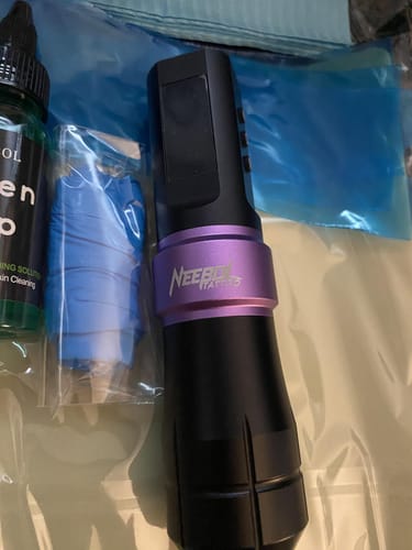Customer photo review of Tattoo Kit - Neebol F6 Wireless Tattoo Machine Starter Kit Ergonomic