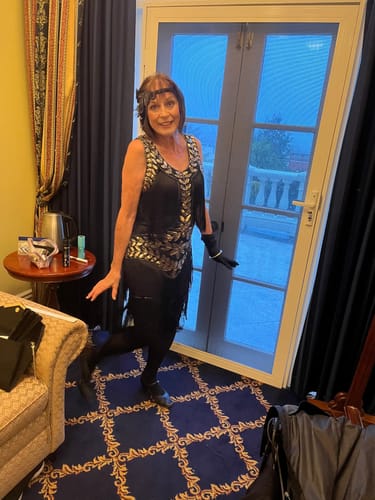 Colleen C. review of Aletta Flapper Dress - Black image 4 out of 5