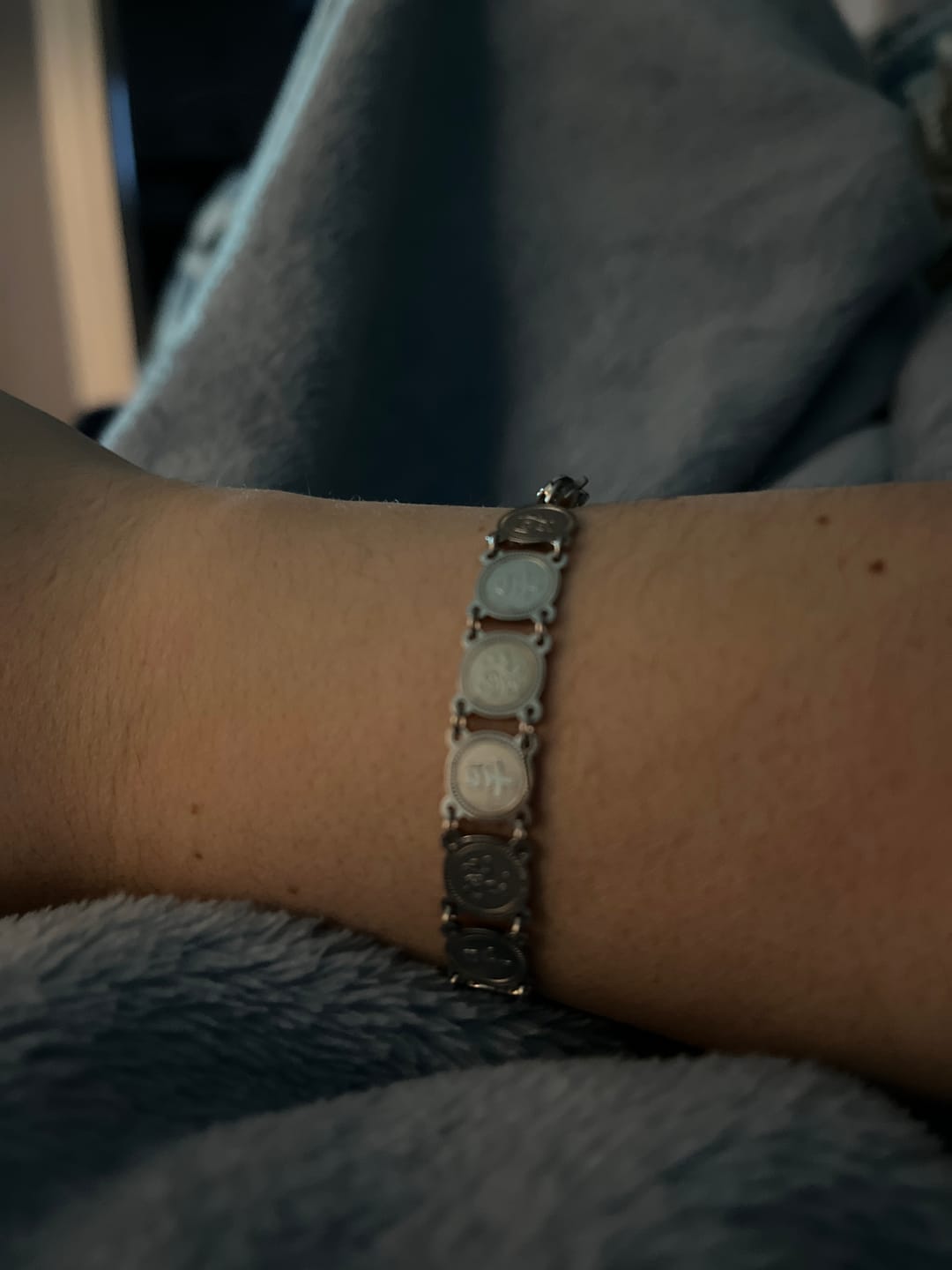 Customer photo review of Lucky Coin Bracelet