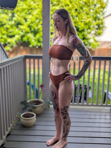 Customer photo review of 'Fearless' Bandeau Bikini Top