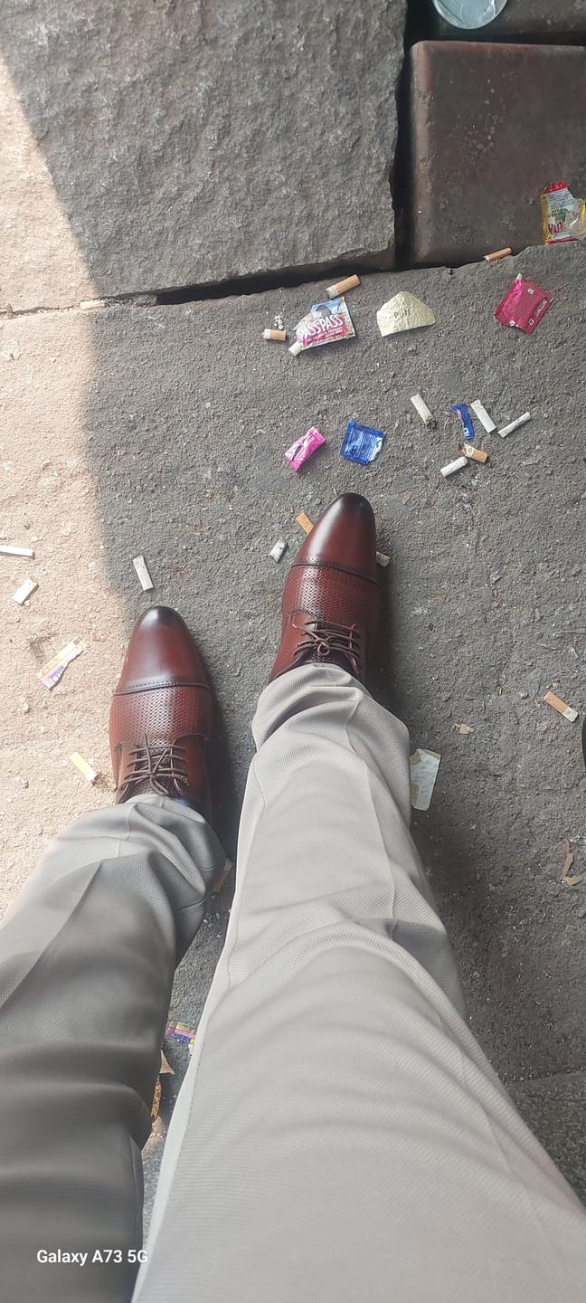 Customer photo review of Bacca Bucci HOMER Formal Shoes with Superior Comfort | All Day Wear Office Or Party Lace-up Shoes