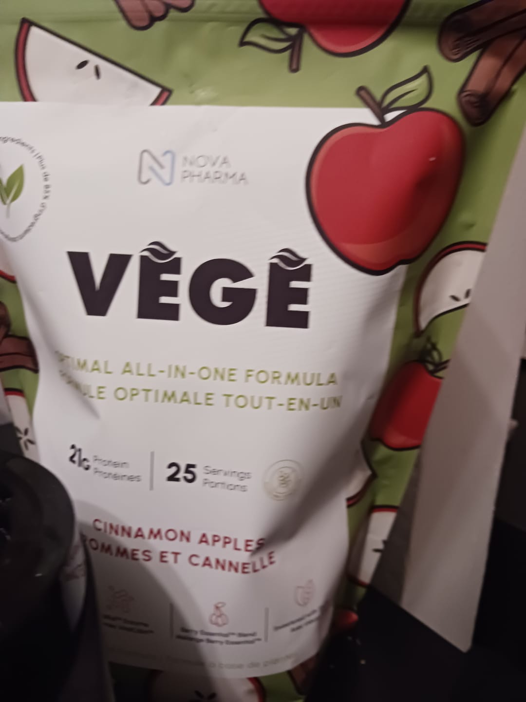 Customer photo review of Nova Pharma - Mélange de Protéines Végétales Complètes 725g