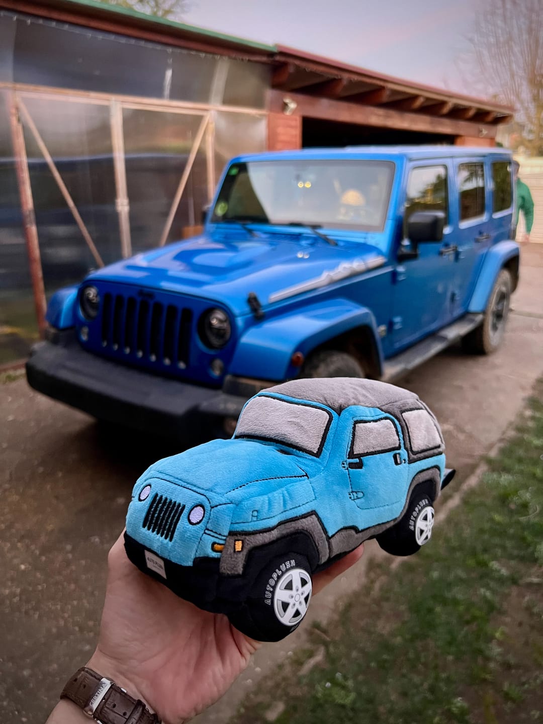 Customer photo review of Wrangler SUV Plushie