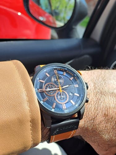 Customer photo review of Curren Istanbul® orologio uomo pelle