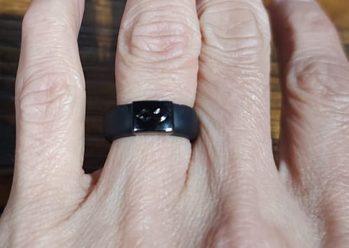 Customer photo review of MetalInfinity Collection - Women's Silicone Rings with Metal