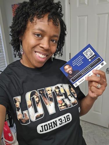 Customer photo review of Jesus Loved T-Shirt