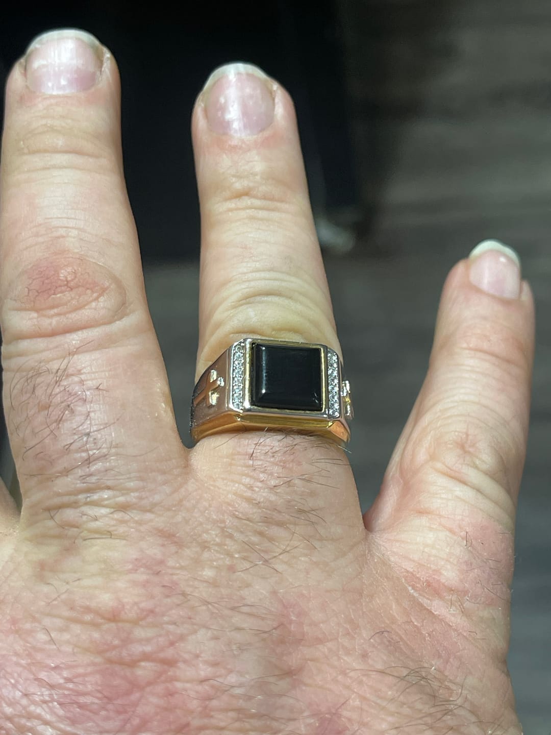 Customer photo review of FREE Today: Christian Faith Two Tone Plated Cross Ring - With God All Things Are Possible