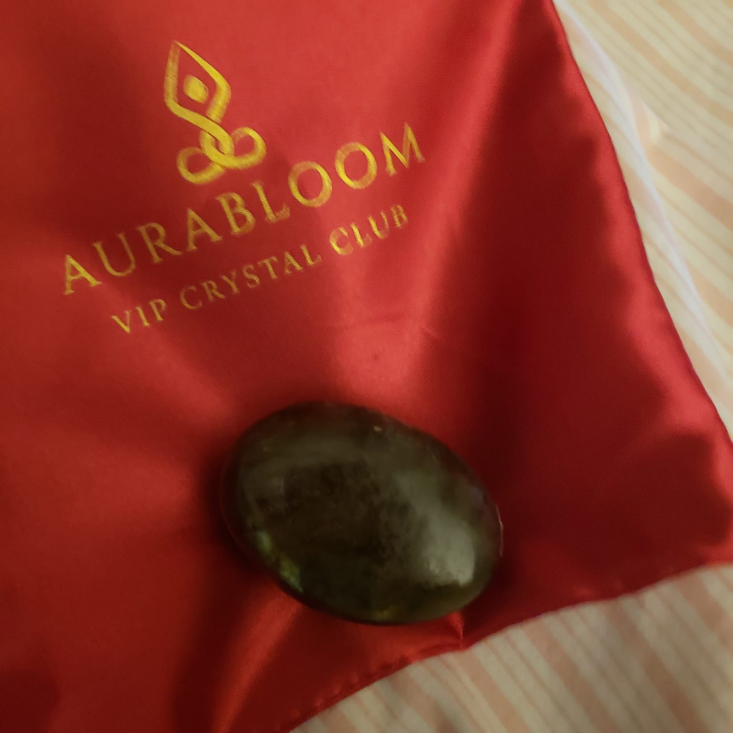 Customer photo review of Black Obsidian Worry Stone