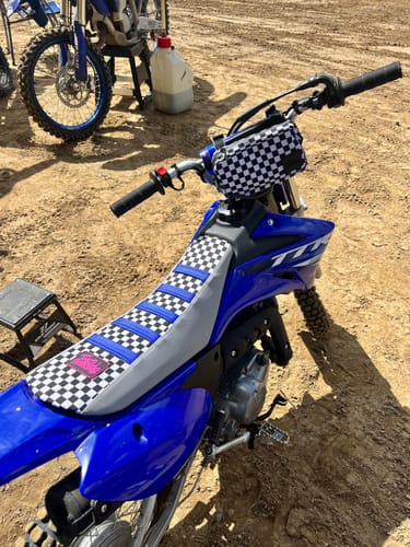 Customer photo review of Custom Seat Cover: 2025 Yamaha TT-R 110
