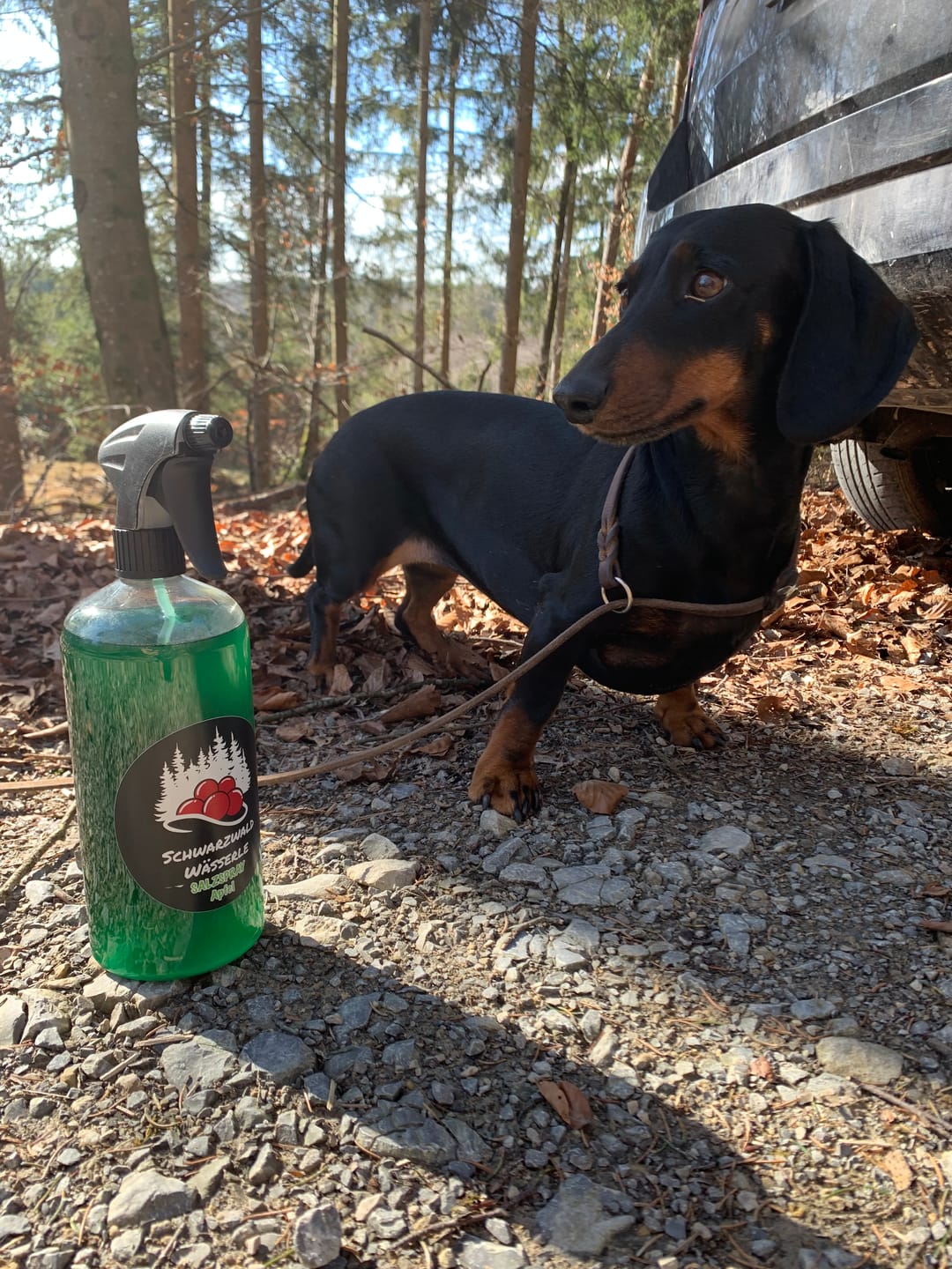 Customer photo review of Salzspray Apfel - Lockmittel Rehwild, Schwarzwild, Rotwild und Damwild
