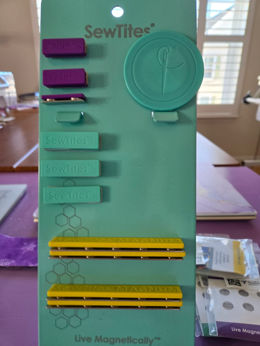 Customer photo review of SewTites Sew 'n Store Hangstand