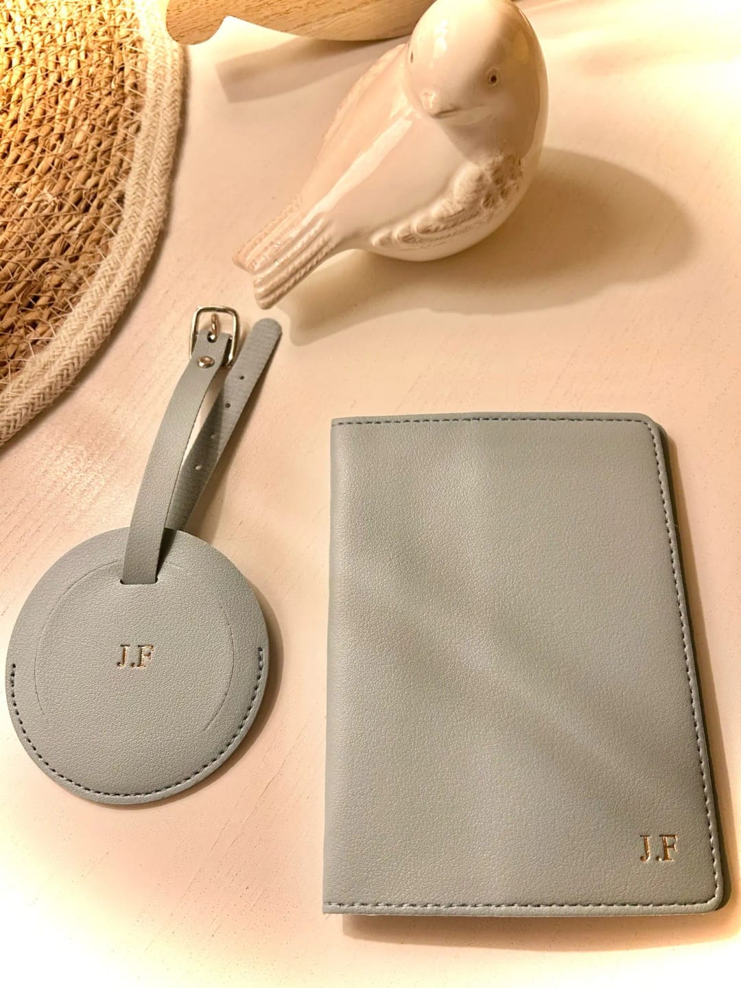 Customer photo review of Étiquette Bagage et Étui Passeport Personnalisables