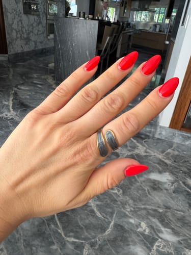 Customer photo review of Anillo Cruzado Marmoleado