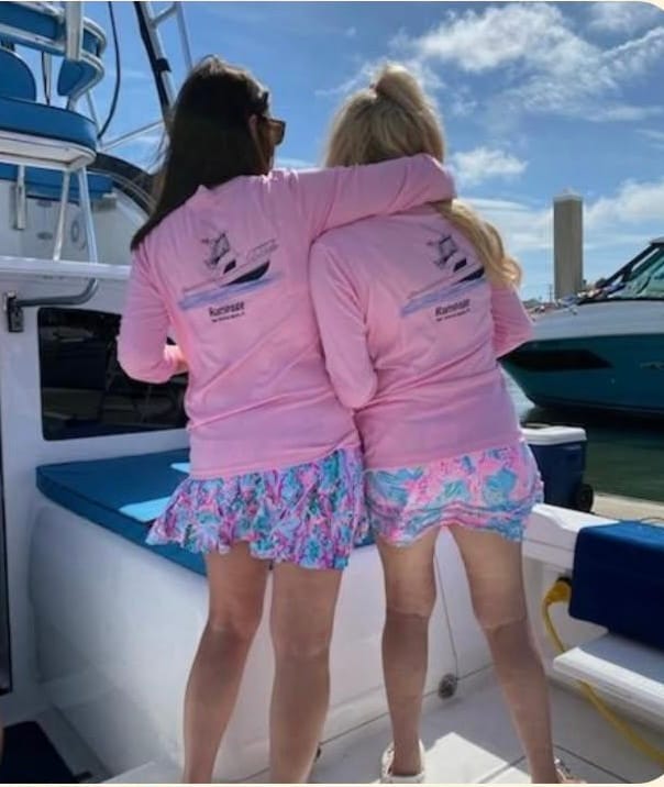 Customer photo review of Womens Dri-Fit Custom Boat Shirts - Long Sleeve