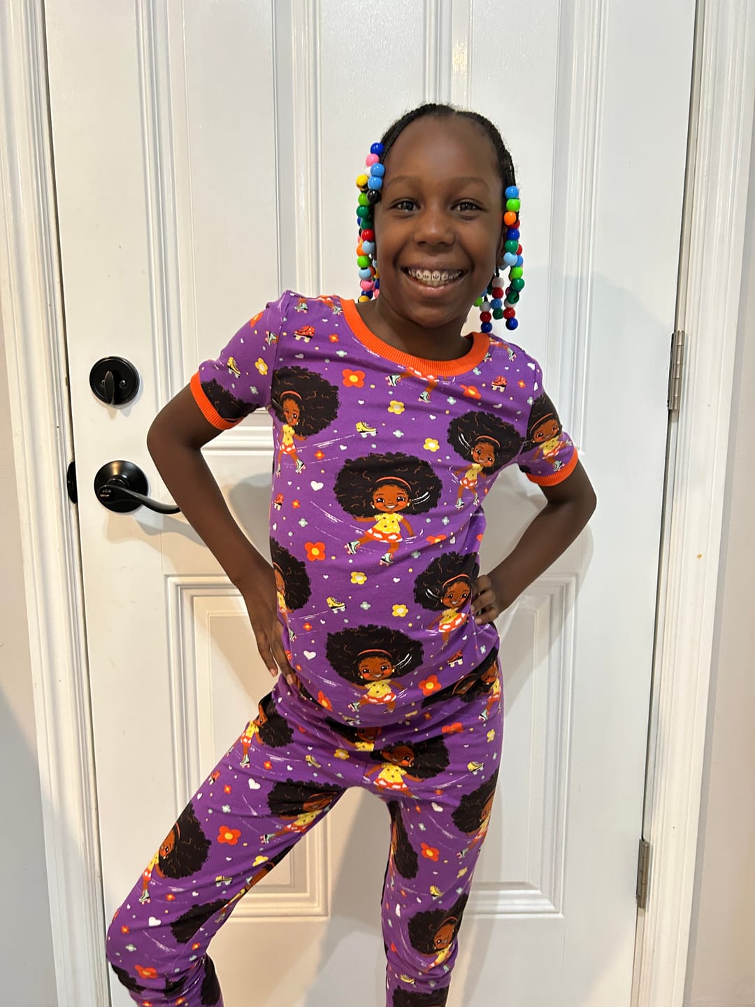 Customer photo review of Roller Dream Queen PJ Set Snug Fit Pajamas Set Girls Toddler Size 4T - 12