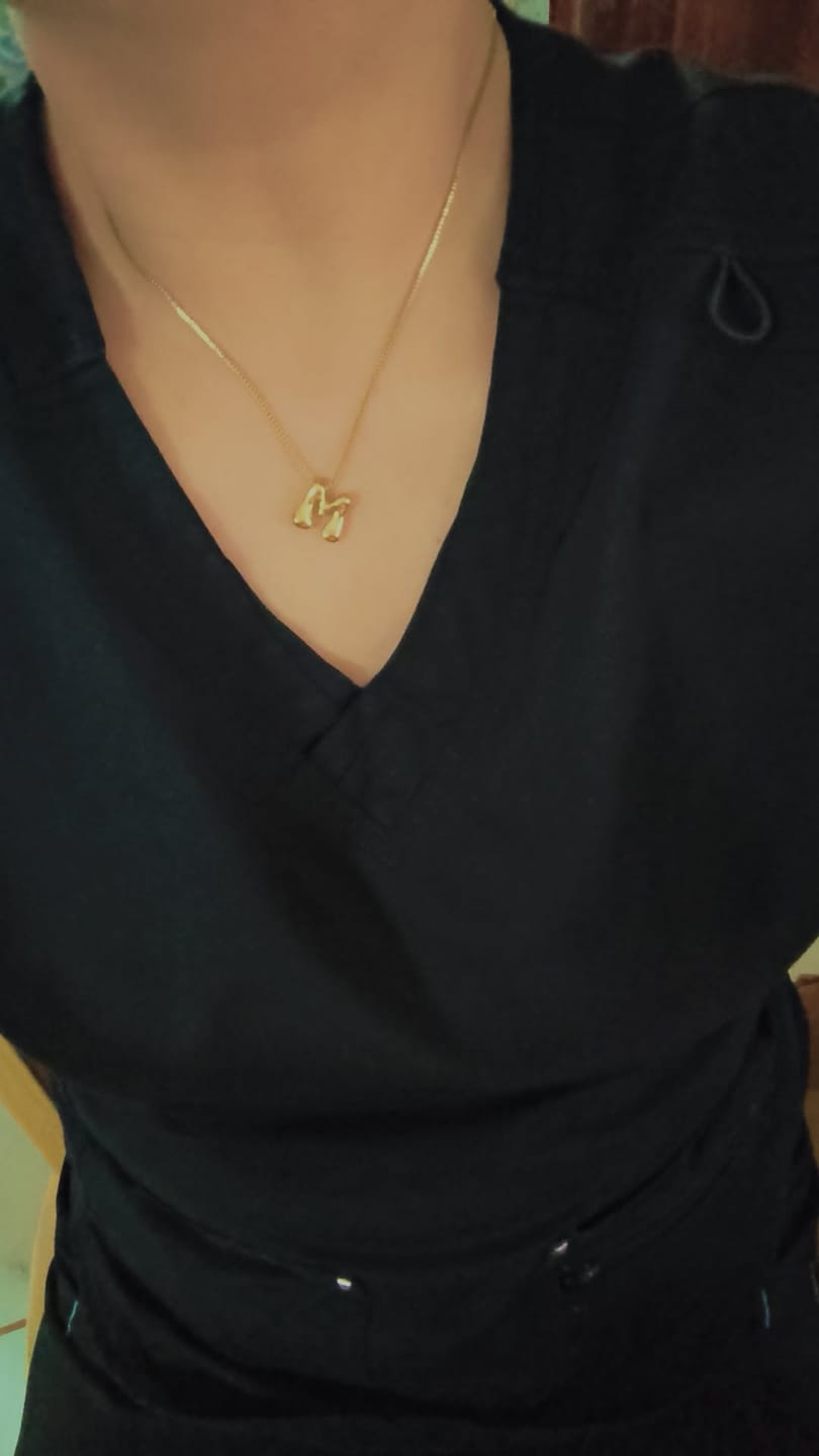 Customer photo review of Starlight Heart Chain Necklace