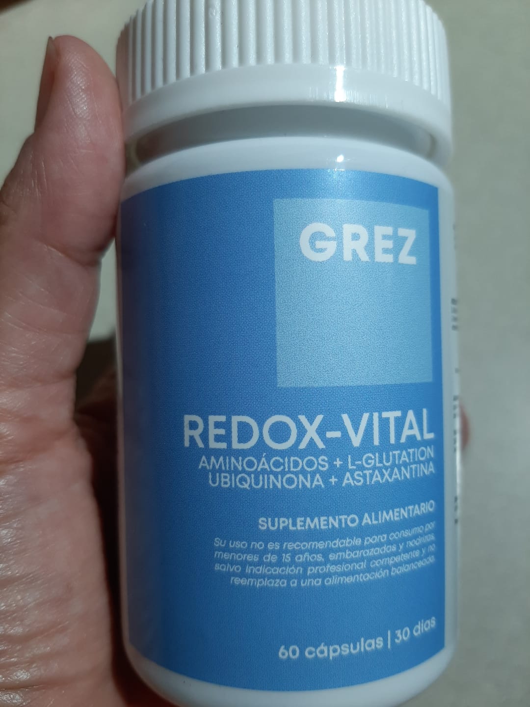 Customer photo review of REDOX-VITAL - Aminoácidos, L-glutation, vitaminas y minerales