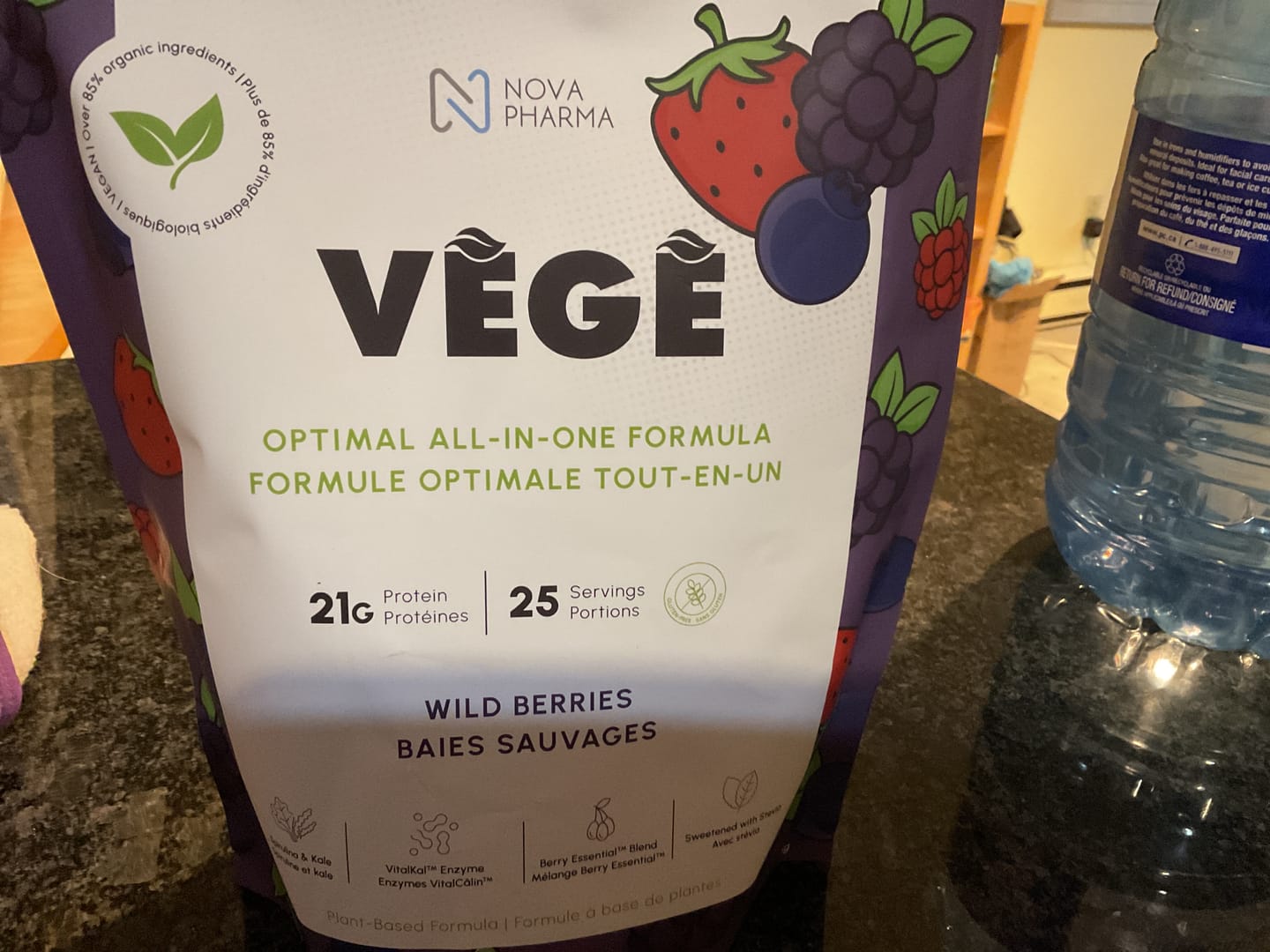 Customer photo review of Nova Pharma - Mélange de Protéines Végétales Complètes 725g