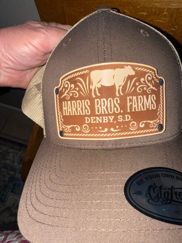 Customer photo review of Cow Custom Hat