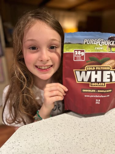 Customer photo review of Whey Protein Isolate Chocolate