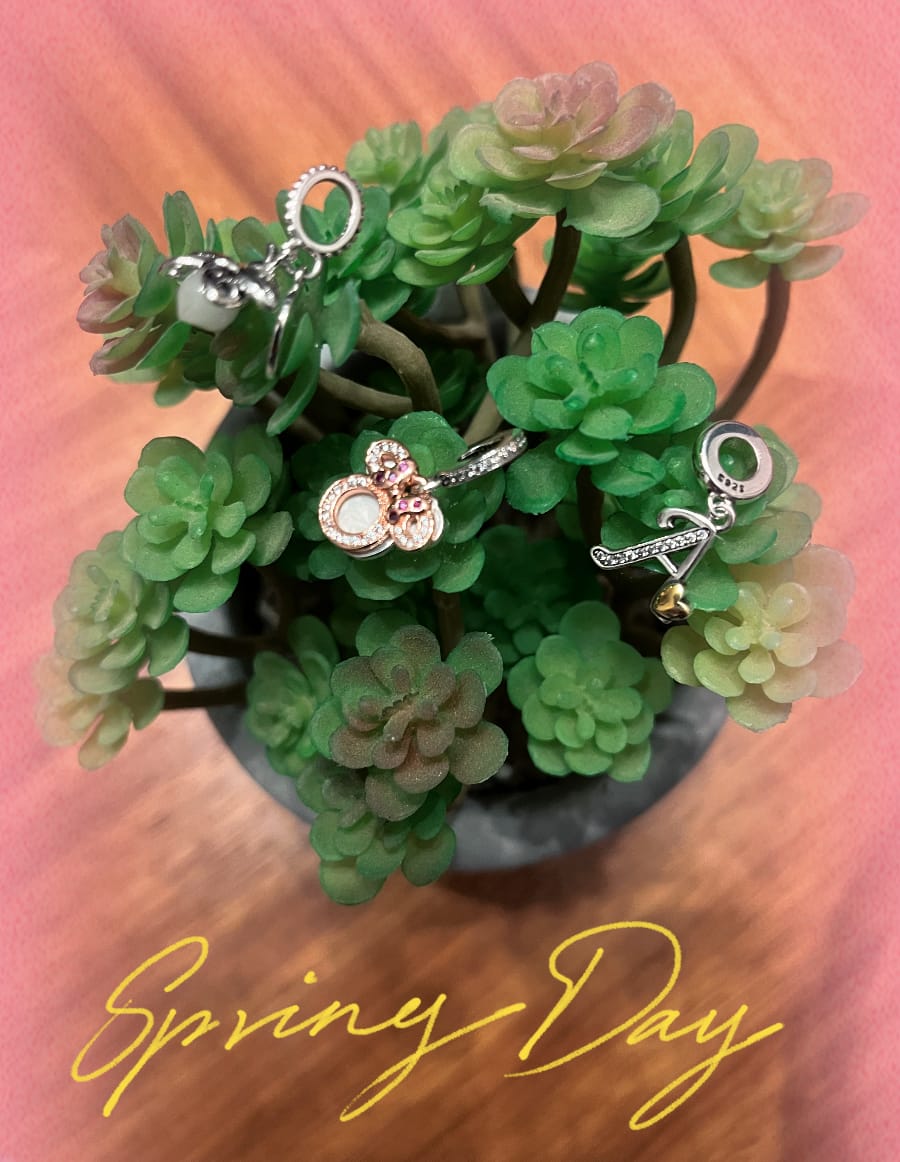 Customer photo review of Charm Letras del Alfabeto y Corazón Dorado