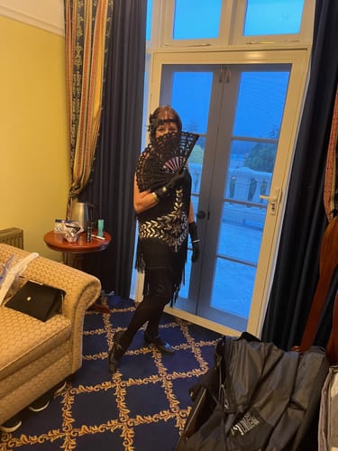 Colleen C. review of Aletta Flapper Dress - Black image 3 out of 5