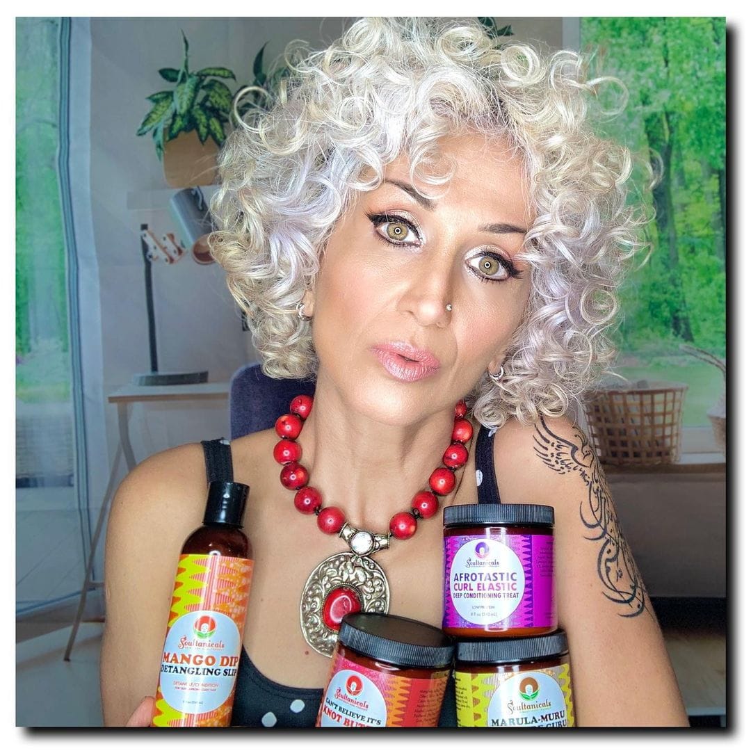 Customer photo review of Mango Dip Detangling Slip