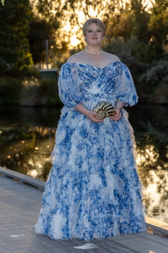 Customer photo review of Indigo Sky Gown