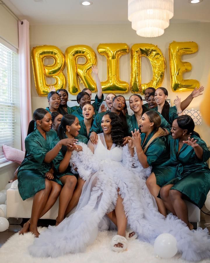 Customer photo review of LAYLA BRIDAL ROBE