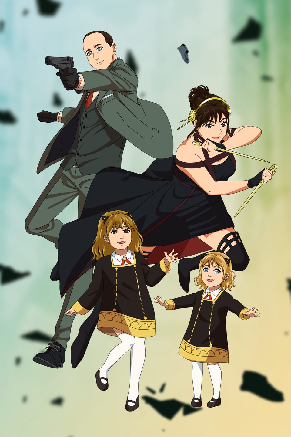 Customer photo review of Custom Anime Portrait (ANY ANIME)
