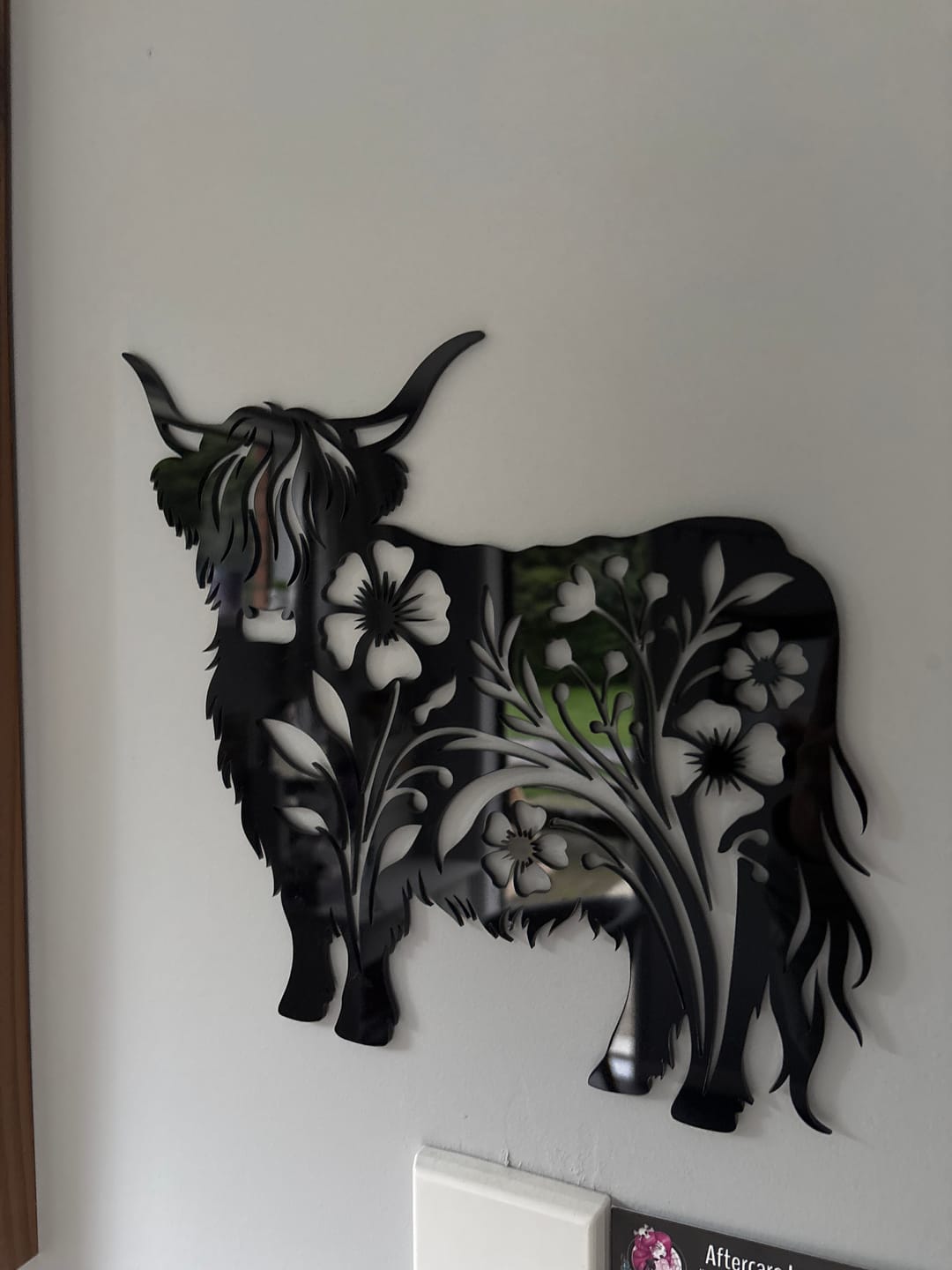Customer photo review of Floral Highland Cow