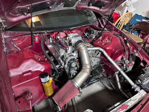 Customer photo review of Motion Raceworks Top Loader Billet Oil Catch Can Gold Anodized ( Single 12 AN Port )