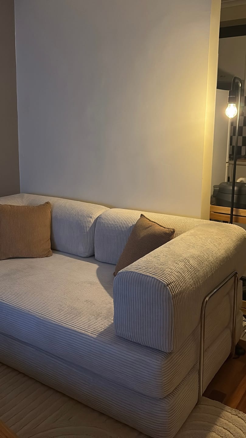 Customer photo review of Nova Sofa Bed-Eggshell