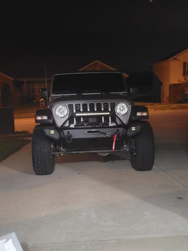 Customer photo review of OPENROAD 13,500lbs electric winch with Synthetic Rope - Panther Series 3S