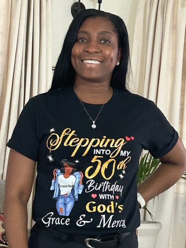 Customer photo review of 50th Birthday With God's Grace (Golden)